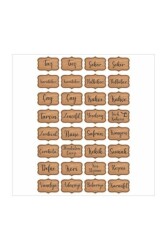 Baharatlık Baharat Kavanoz Sticker - Walldeco