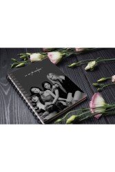Blackpink Ahşap Kapaklı Mdf Defter Çizgisiz - Walldeco