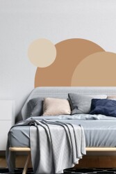 Boho Tarzı Yarım Daire Duvar Stickerı - Walldeco