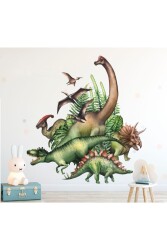 Dinozor Temalı Duvar Sticker Seti - Walldeco