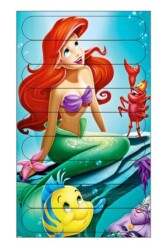 Eğitici Öğretici Zeka Geliştirici Sevimli Ahşap Çubuk Puzzle Deniz Kızı - Walldeco