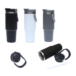 Katlanır Kulplu Çelik Termos 888 ml - ILPEN