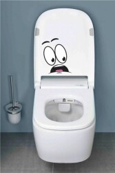 Klozet Kapağı Ve Banyo Sticker - Walldeco