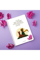 Küçük Prens-2 Ahşap Kapak Mdf Defter Çizgisiz - Walldeco
