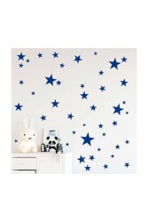 Lacivert Yıldız 3x4x5 Cm Sticker - Walldeco