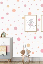 Pembeli Irili Ufaklı Yuvarlak Şekil Duvar Stickerı 96 Adet - Walldeco