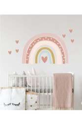 Soft Renk Kalpli Gökkuşağı Duvar Sticker Seti - Walldeco