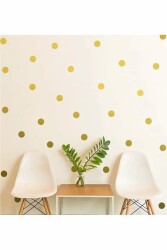 Yuvarlak Kesim Puantiye Bebek Ve Çocuk Odası Duvar Sticker - Walldeco